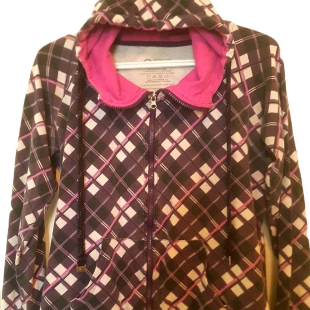 💜 Warehouse One Purple Plaid Hoodie